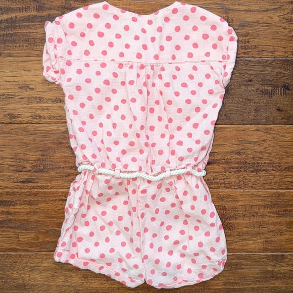 Zara Babygirl Shorts Jumper, 12-18M, Pink Polka dot - Picture 2 of 6
